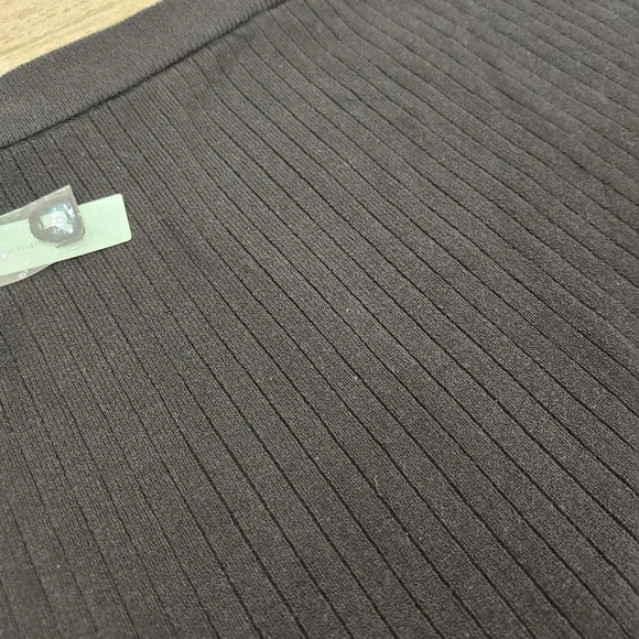 ANTHROPOLOGIE RIBBED KNIT SKIRT, Black, Women's 1X - Picture 5 of 9